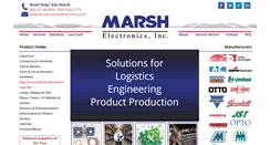 Desktop Screenshot of marshelectronics.com
